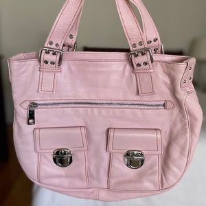 Marc Jacobs light pink Stella Leather Satchel Tote Bag